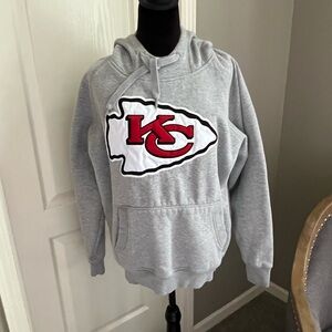 Gray KC Logo Women's Hoodie